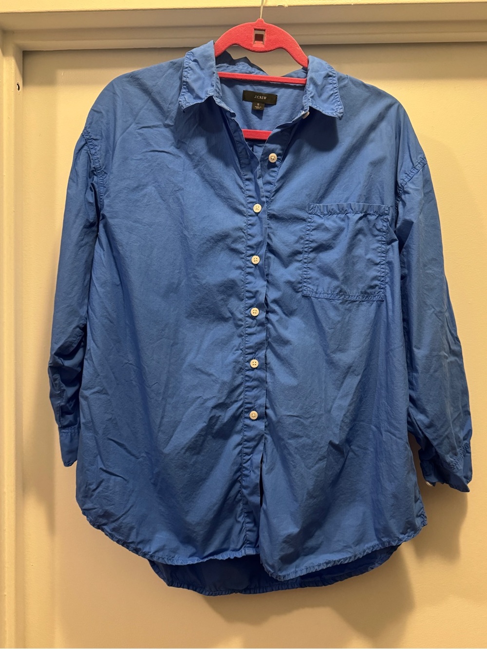 J. Crew Lightweight Blue Button-Down Shirt
